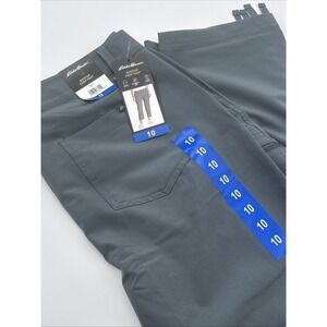 Eddie Bauer Ripstop Crop Pants Womens 10 (33 X 24) Gray Gorpcore‎ Hike Camp NEW